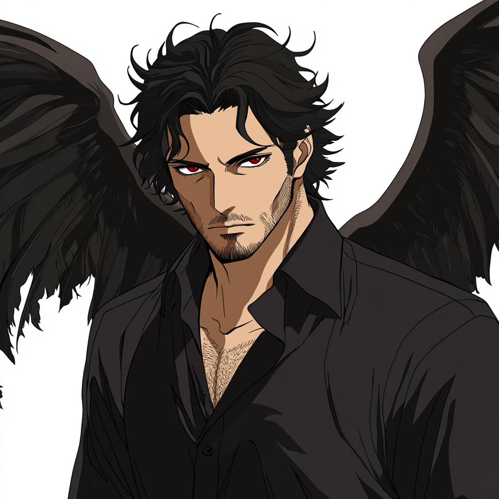 Lucifer from Supernatural as anime character