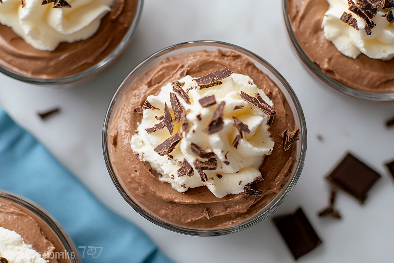 Luxurious Chocolate Mousse Dessert Photography by Food Stylist