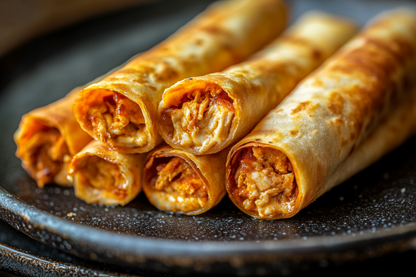 Luxurious Cream Cheese Chicken Taquitos Photography