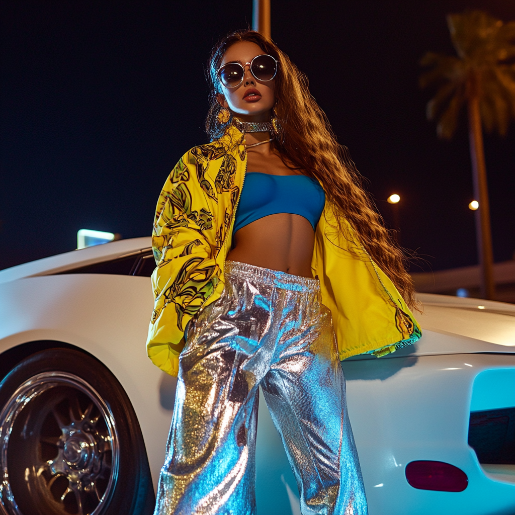 MIA Singer's Night Time Cool Outfit by Sport Car