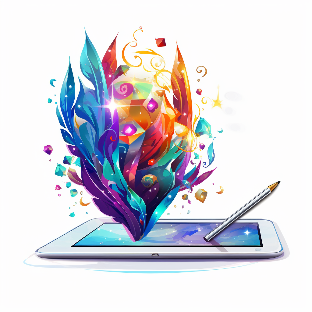 Whimsical Magical Stylus Vector Art