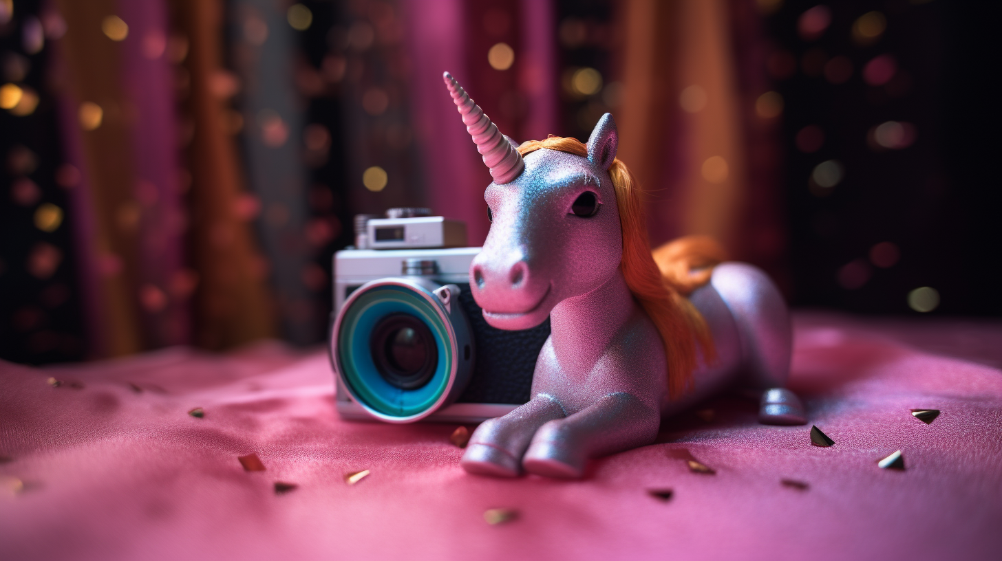 Magical Unicorn Captured With Cinematic Camera