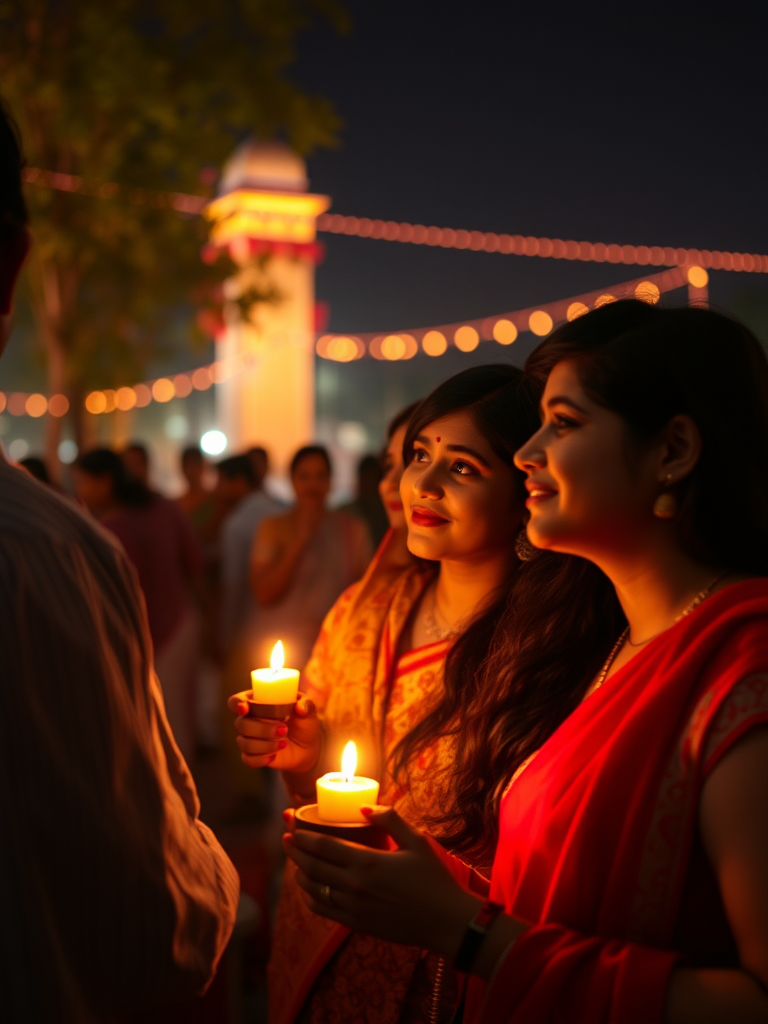 Malayali friends celebrate Diwali in Canada.