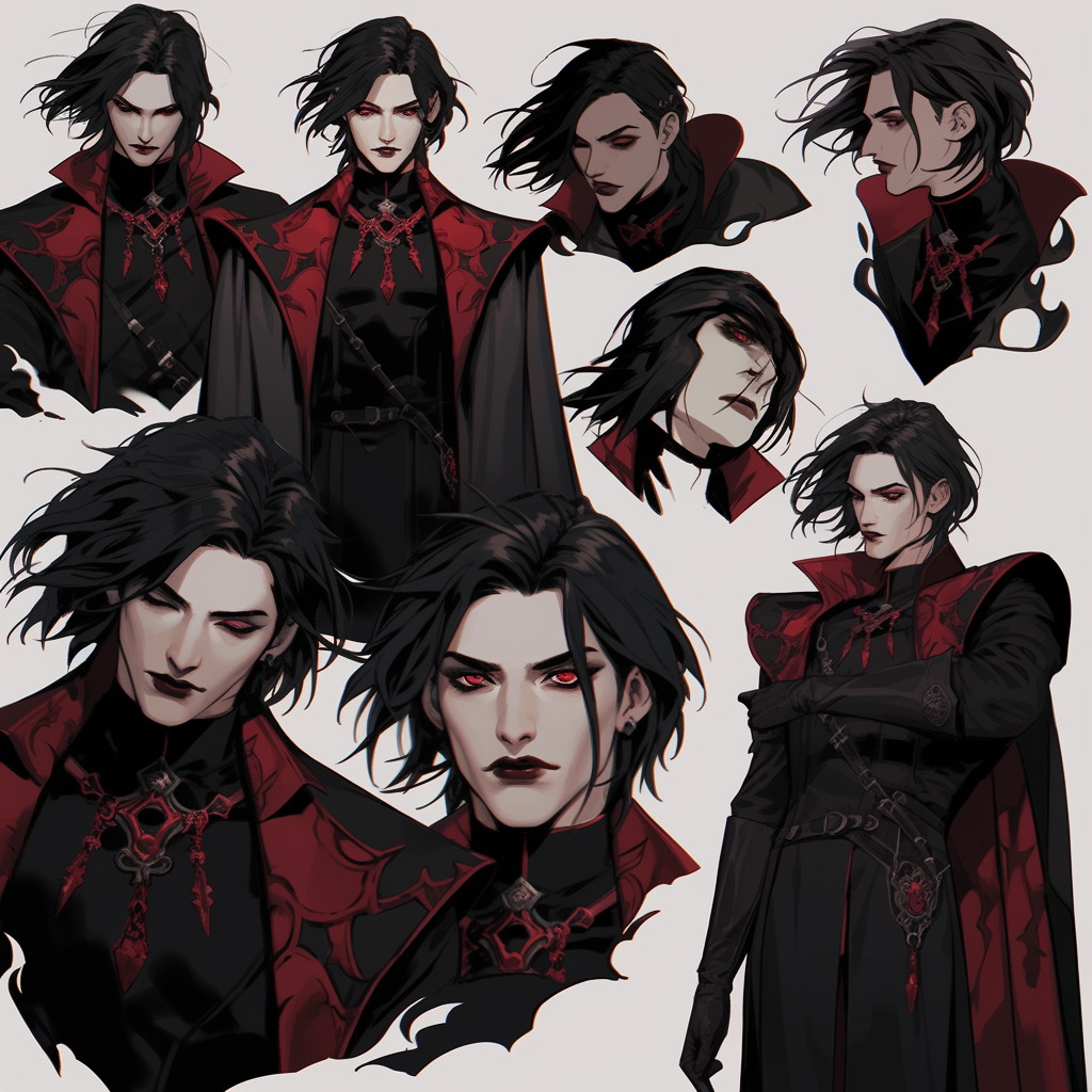 Male Human Adoptable Vampire Character - Niji 5 