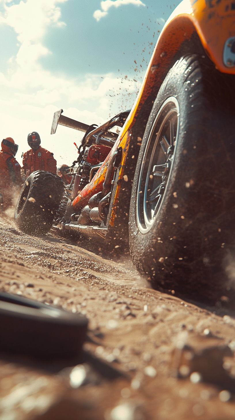 Mechanics in Action: Desert Dune Race Pit Stop