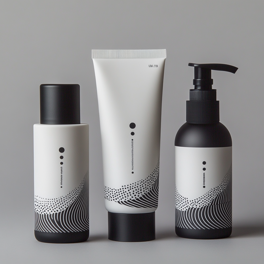 Men's Skincare Packaging: Unique Dot Patterns for Product