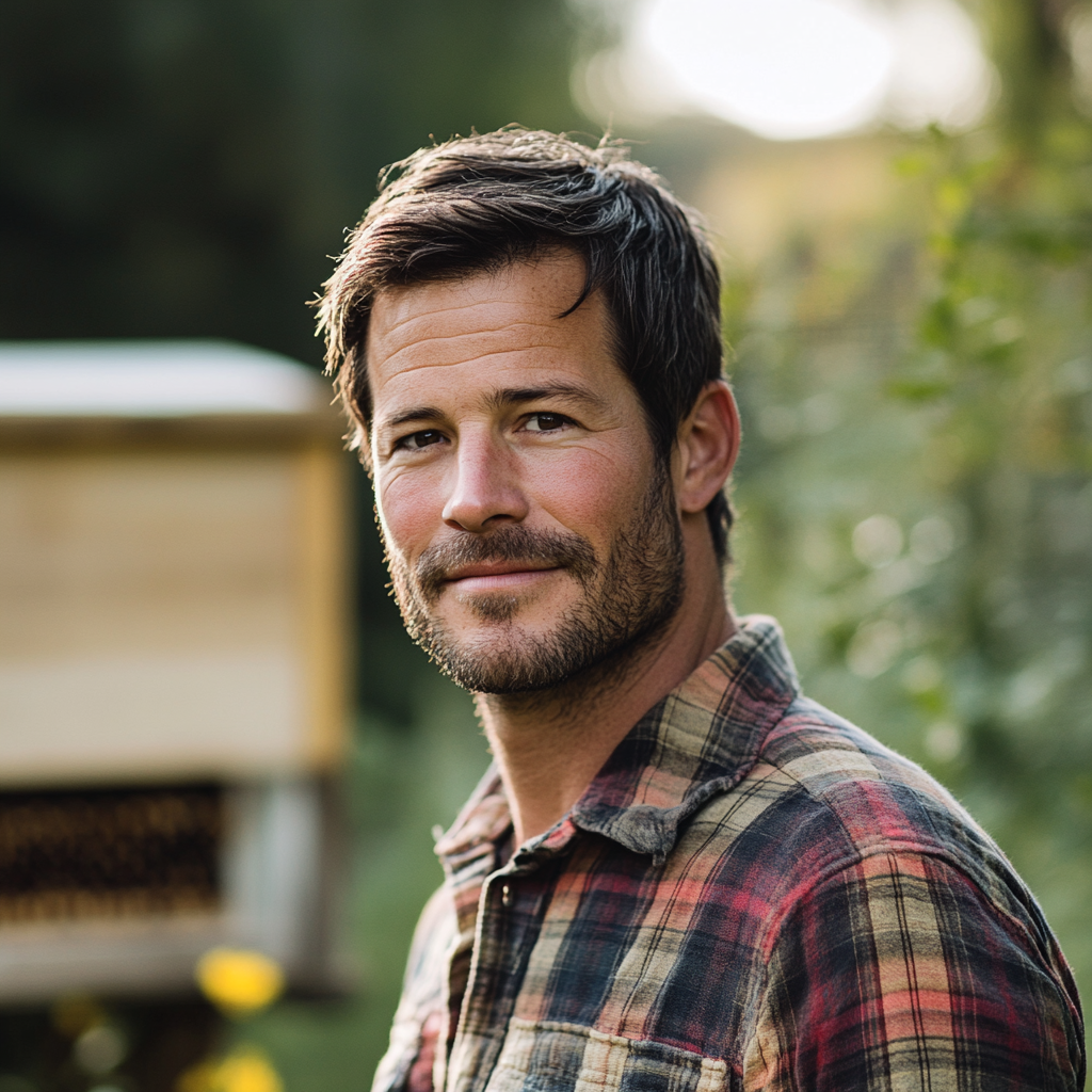 Michael Green's Welcoming Garden Beekeeping Portrait