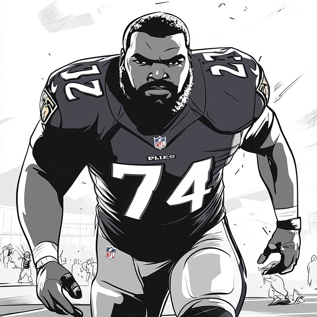 Michael Oher, Number 74: Triumph through adversity.