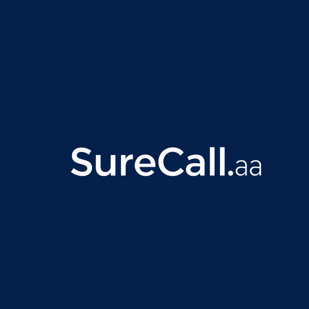 Minimal Bold Logo for SureCall.ai Company