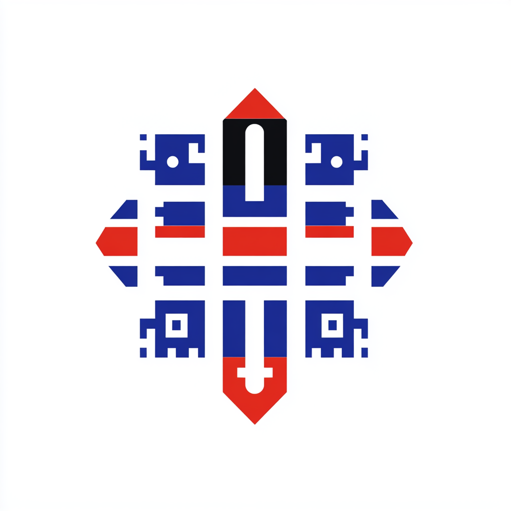 Minimal Paraguay Flag QR Code Logo Design 