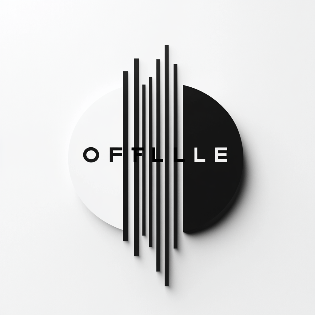 Minimalist 'OFFLINE' Logo Design Inspired by Vignelli