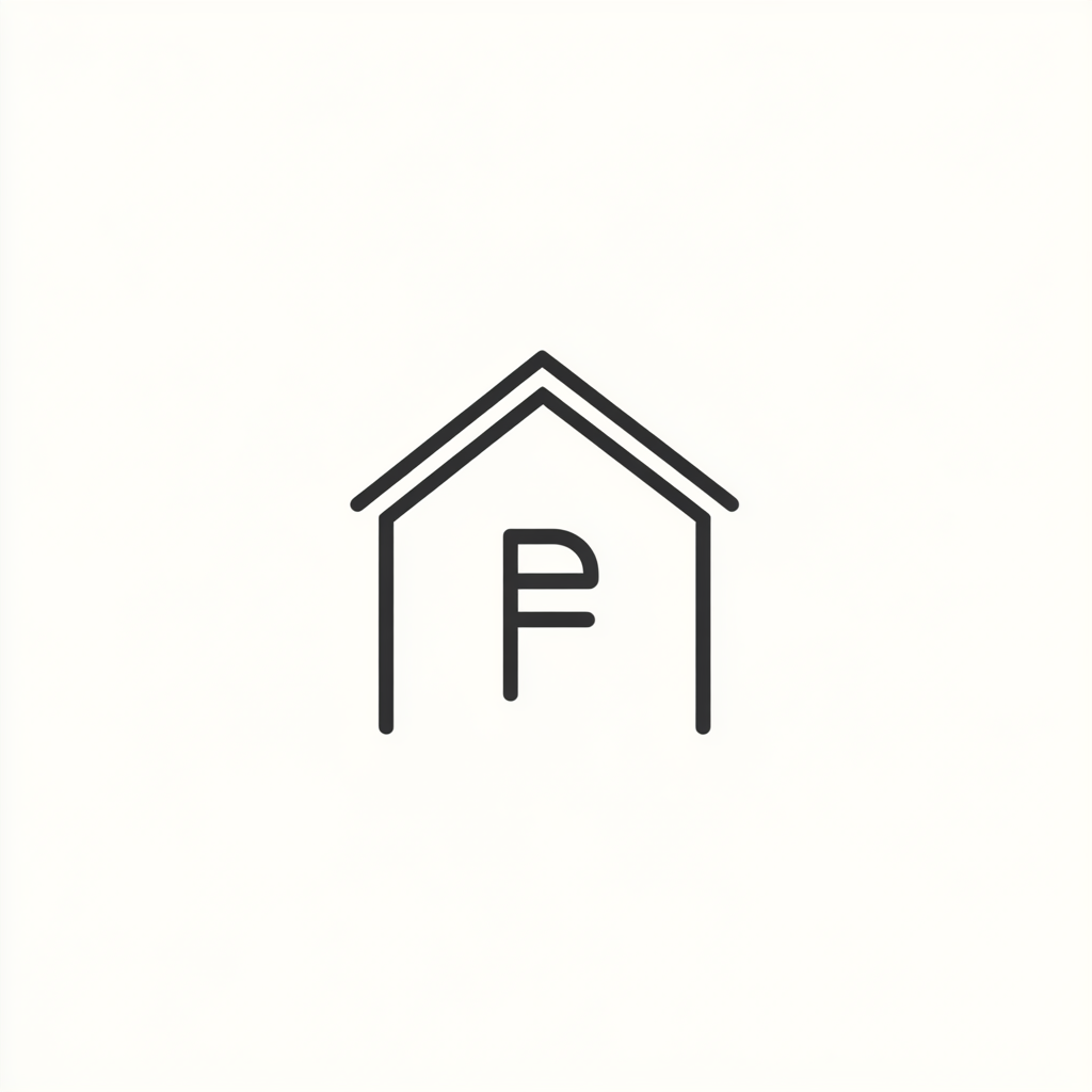 Minimalist logo for 'SimpleStyle' with elegant home elements.