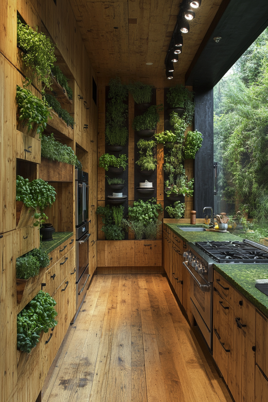 Modern Eco-Friendly Kitchen with Bamboo & Recycled Materials