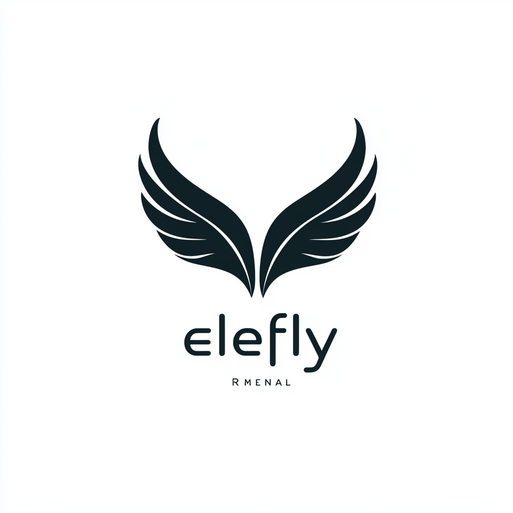 Modern Elefly Logo Design Professional Rental Company