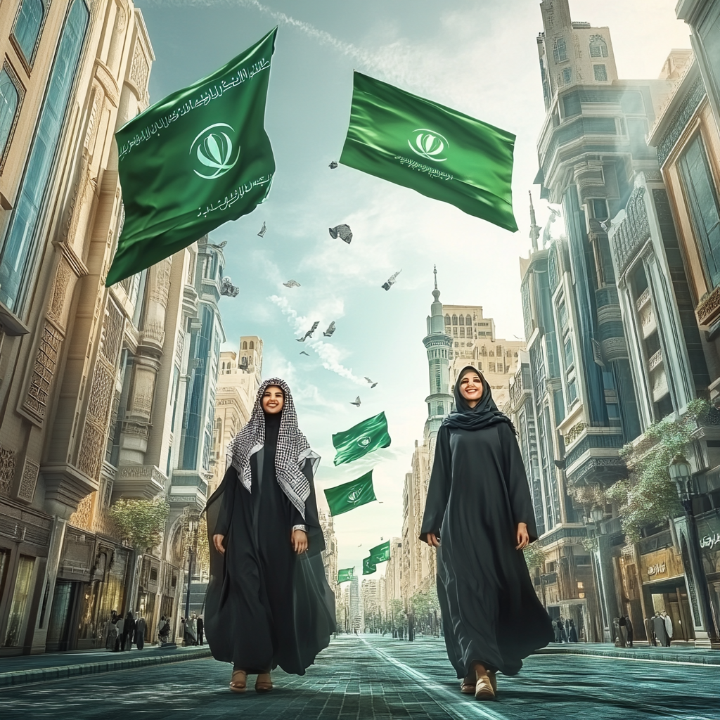 Modern Jeddah Albalad Saudi National Day Celebration 