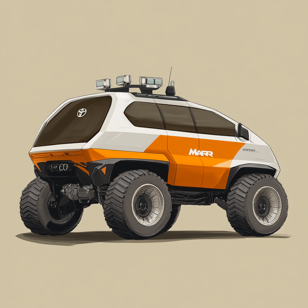 Modern Toyota 6 Seater Vehicle with Mars Logo