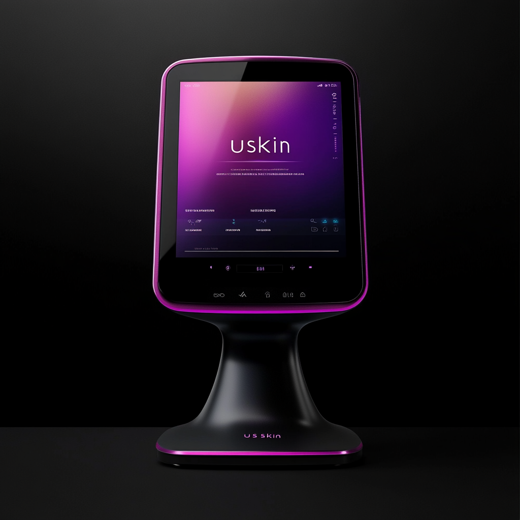 Modern USkin Aesthetic Device in Purple and Black 