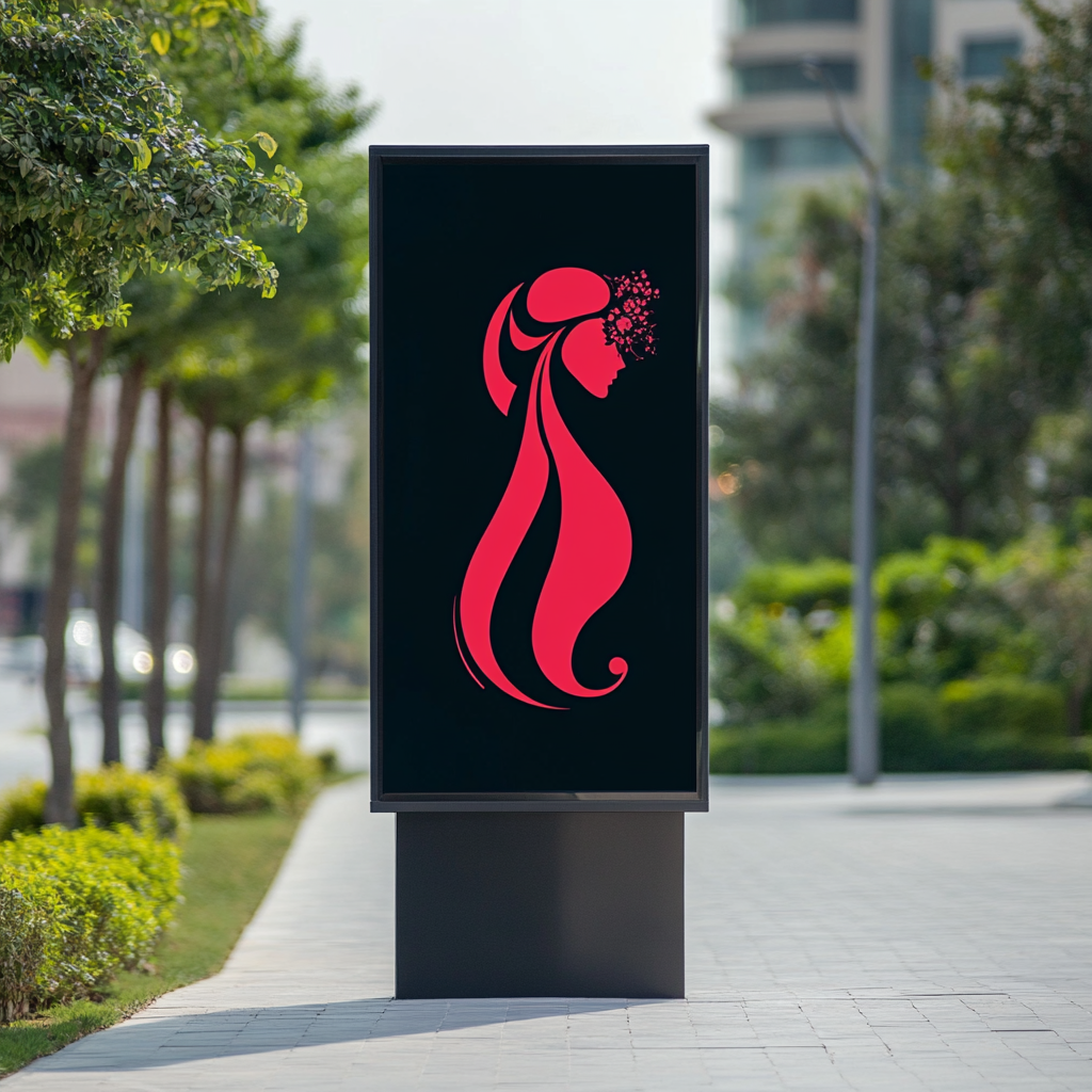 Modern logo for Women's Center signboard