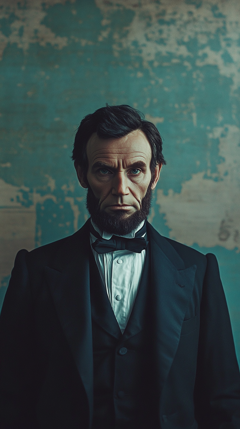 Modern portrait of Abraham Lincoln for GQ magazine