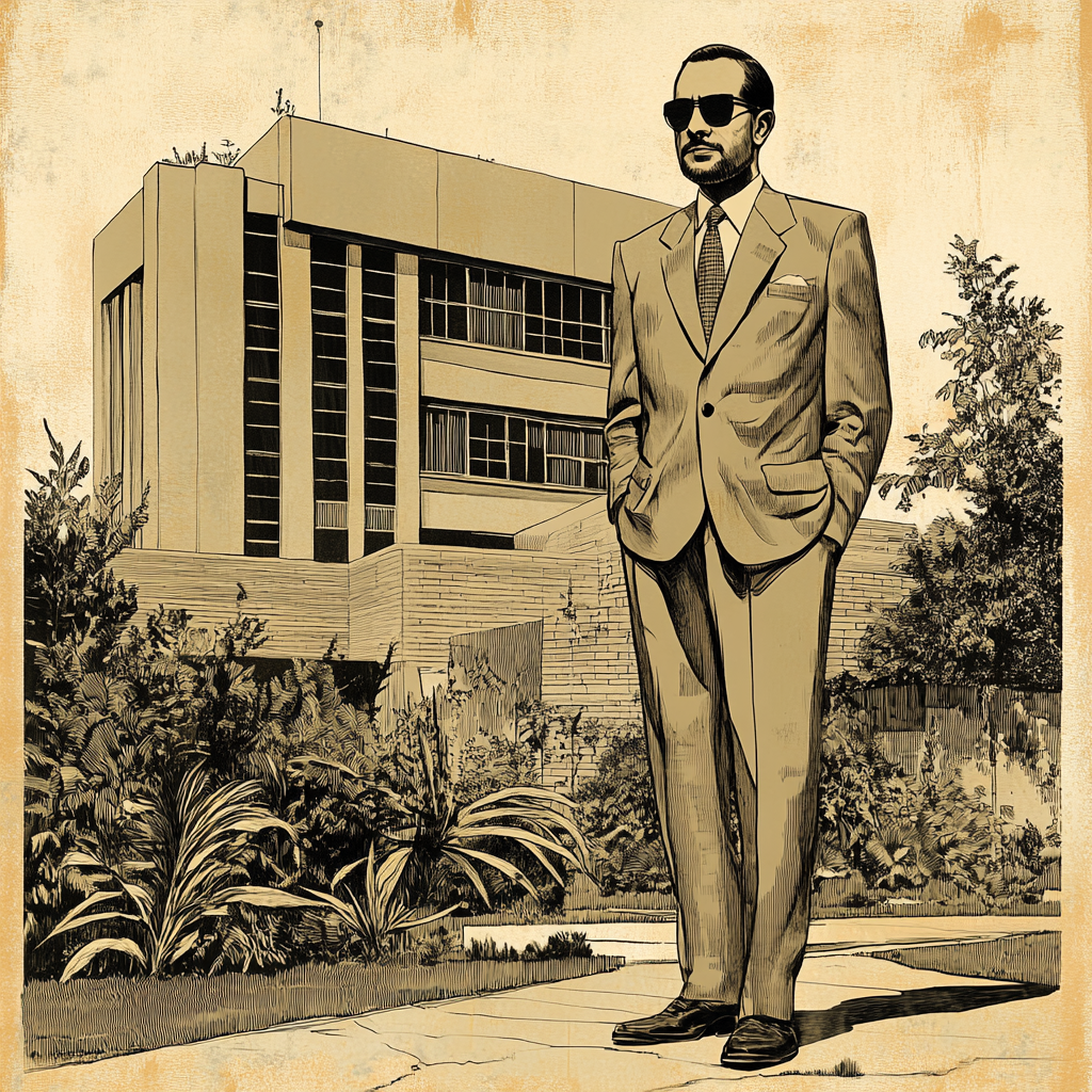 Mostafa Chamran at Tehran University, 1970s