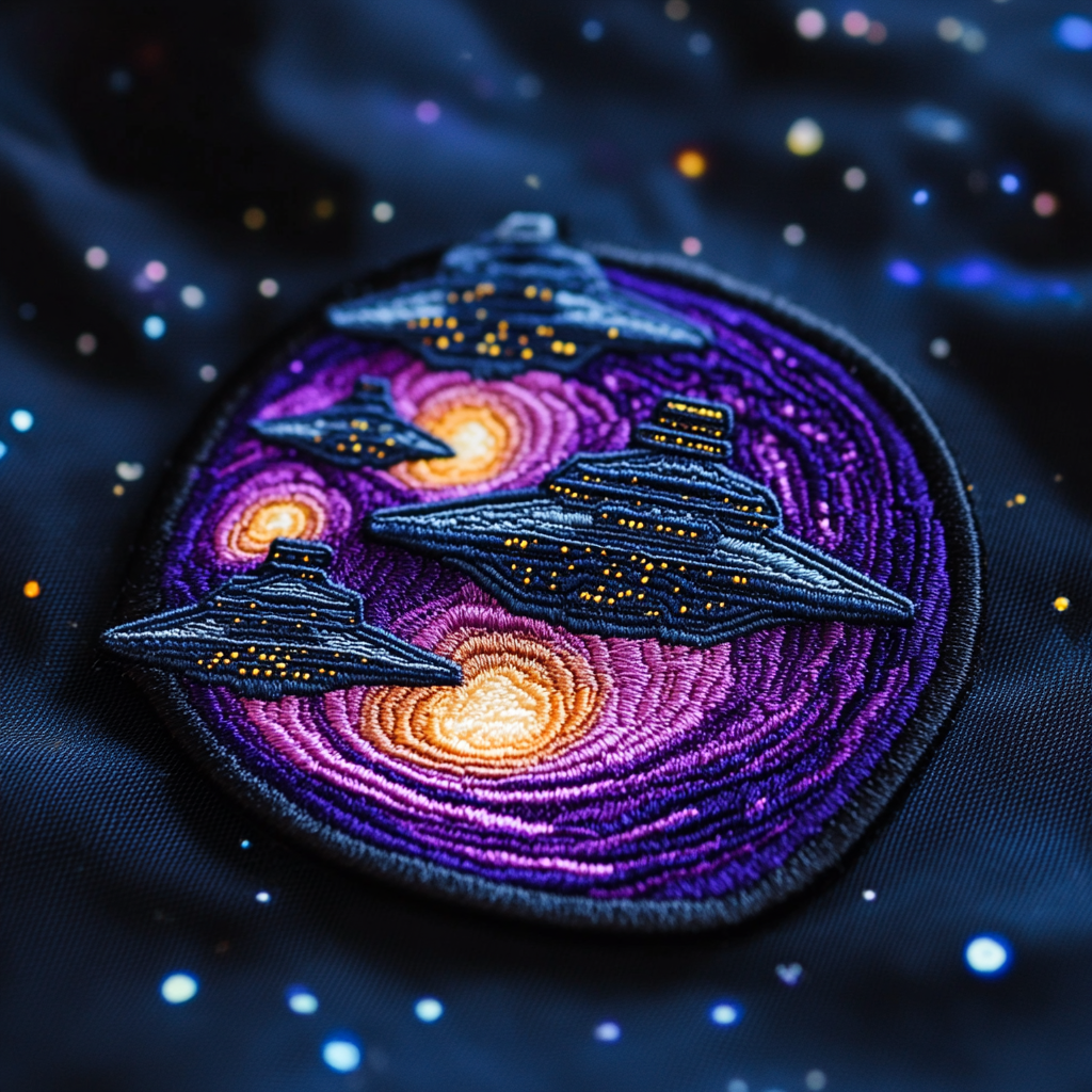 NASA-style Uniform Patch with Nebula & Star Destroyers