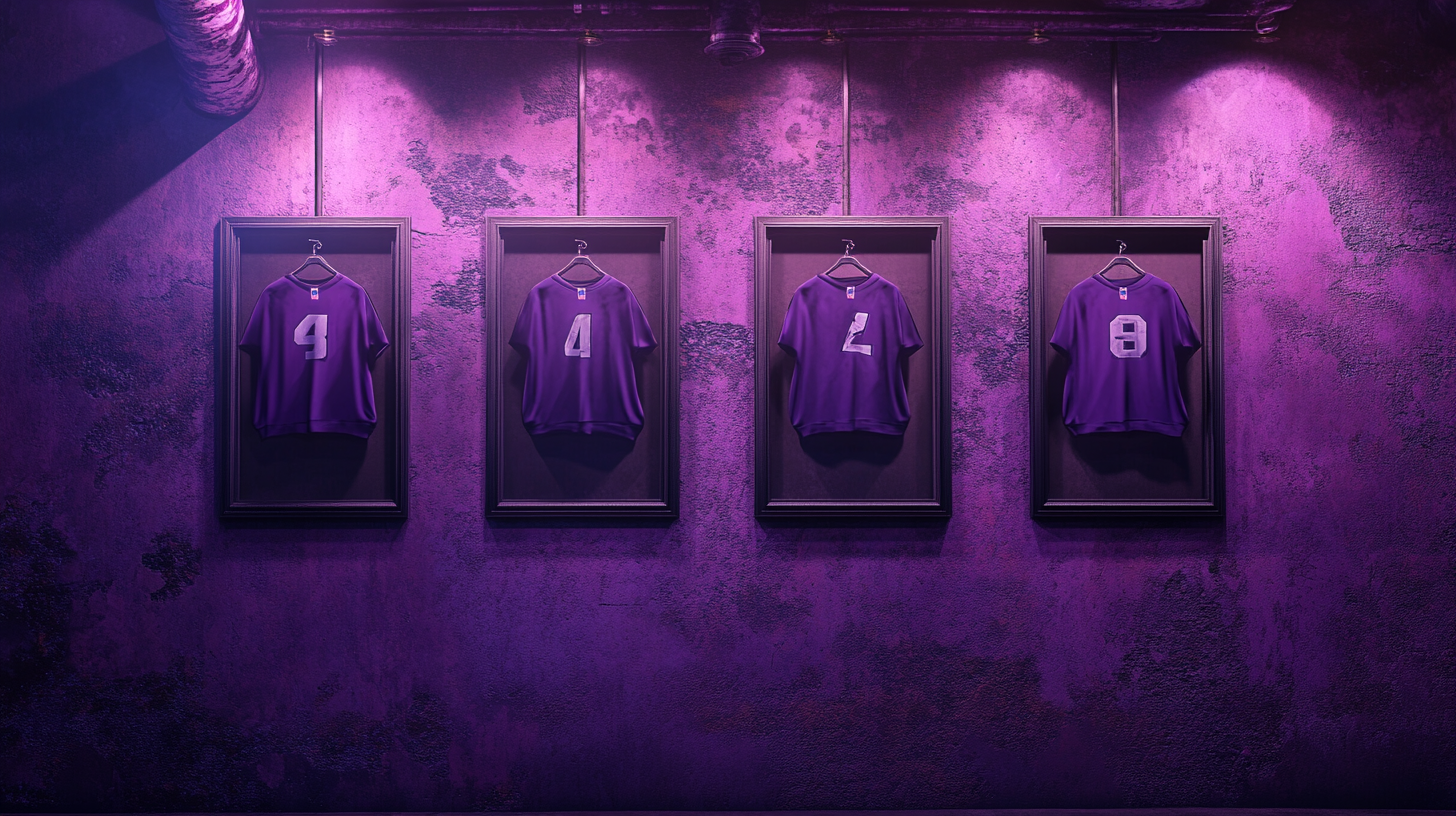 NFL Wall of Shame: Moody Purple Decor