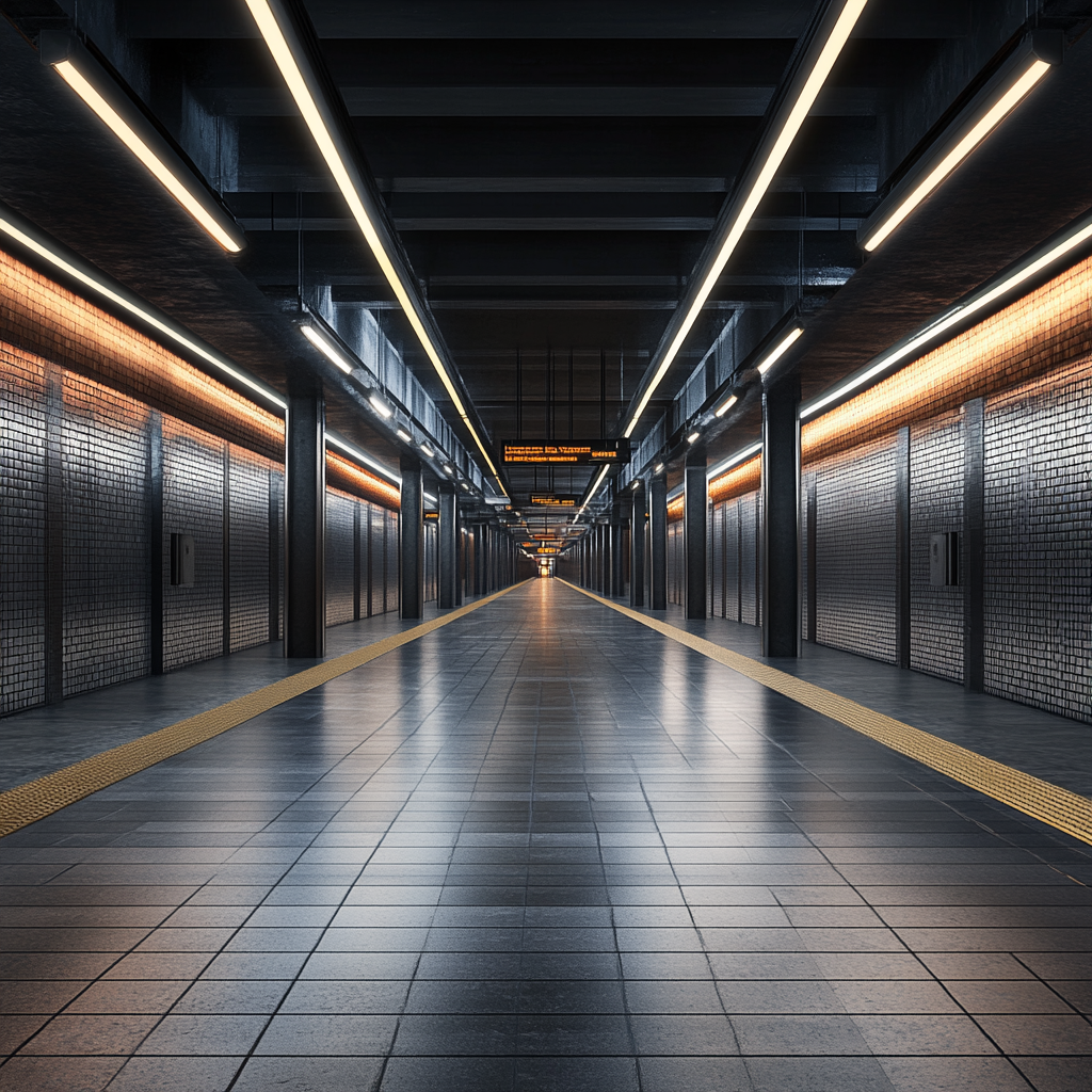 NYC Subway Station: Photorealistic Rendering with Original Design