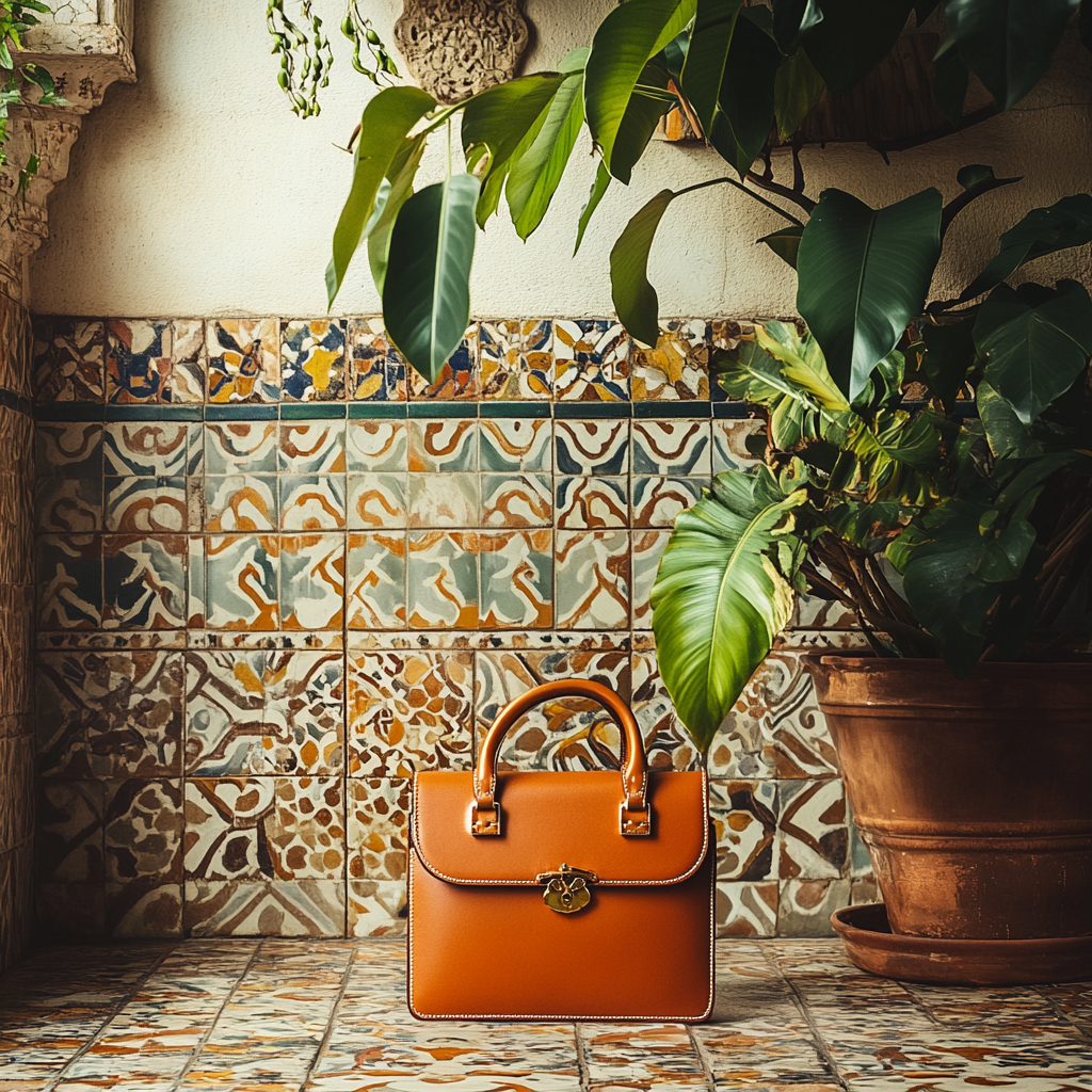 Nicaraguan Leather Handbag: Luxury Fashion Heritage Scene