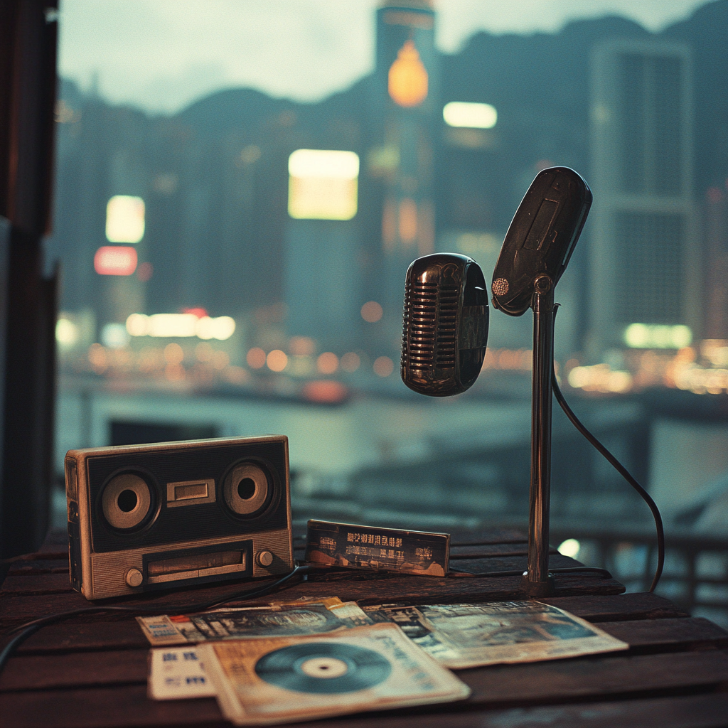 Nostalgic photo of 1980s Hong Kong music scene.