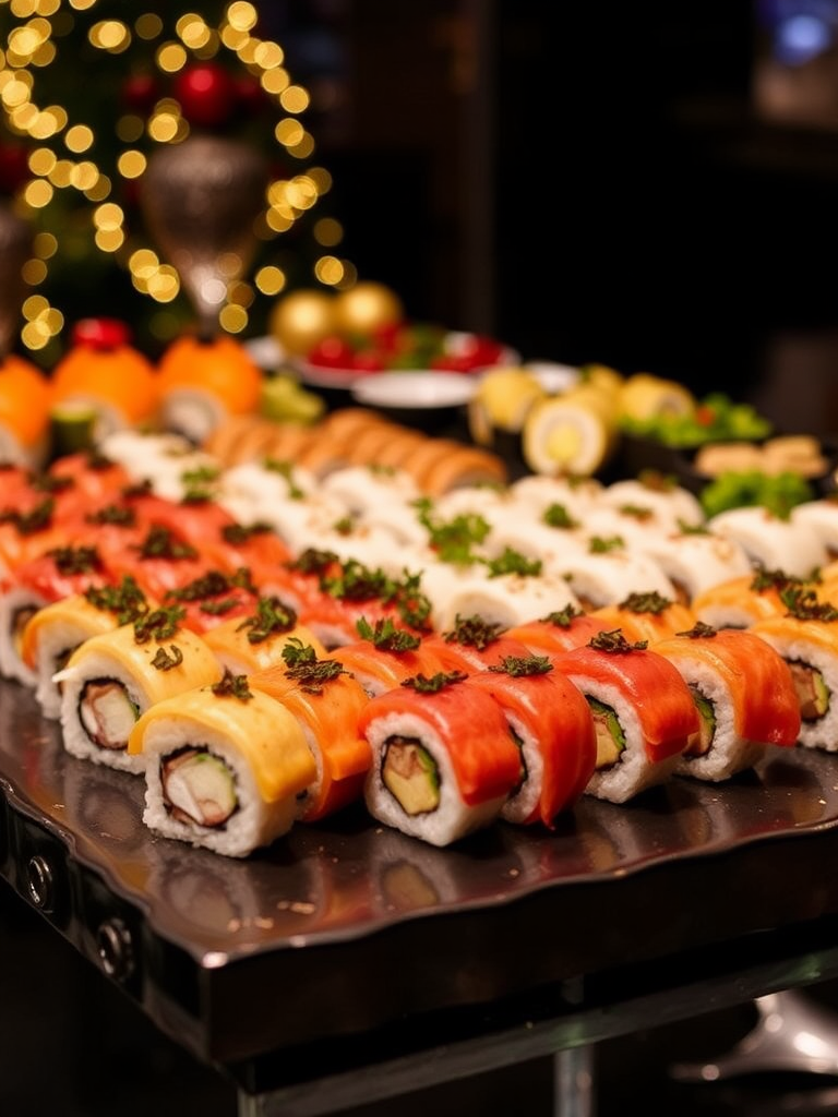 Office Christmas Party in Oslo with Sushi Catering