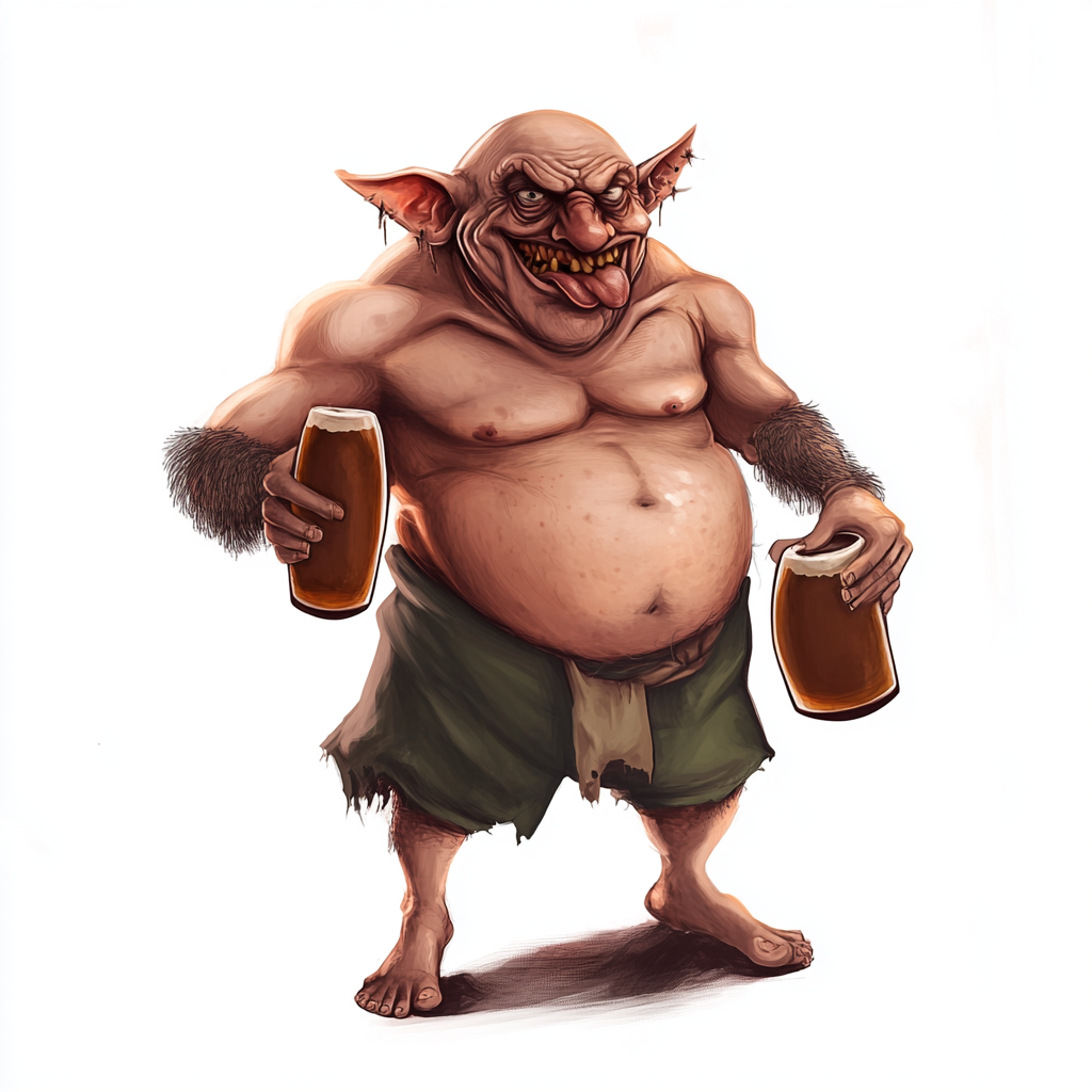 Old man with beer belly, bald head, hairy.