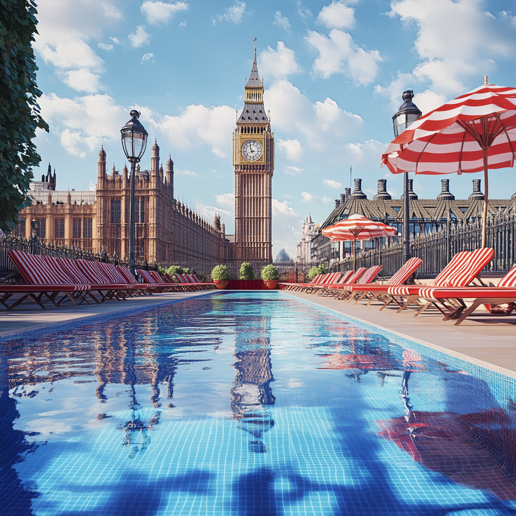 Olympic Style Pool Near Big Ben, London 