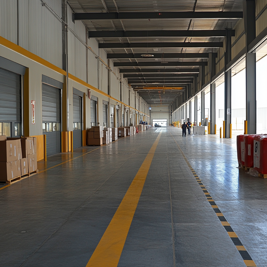 Package Delivery Facility in Africa with Workers and Packages