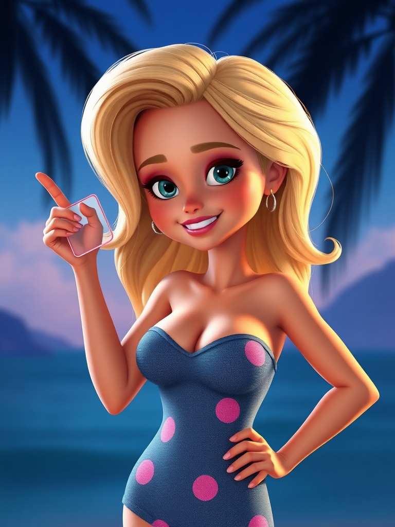 Pamela Anderson Pixar Character Animation Movie Poster