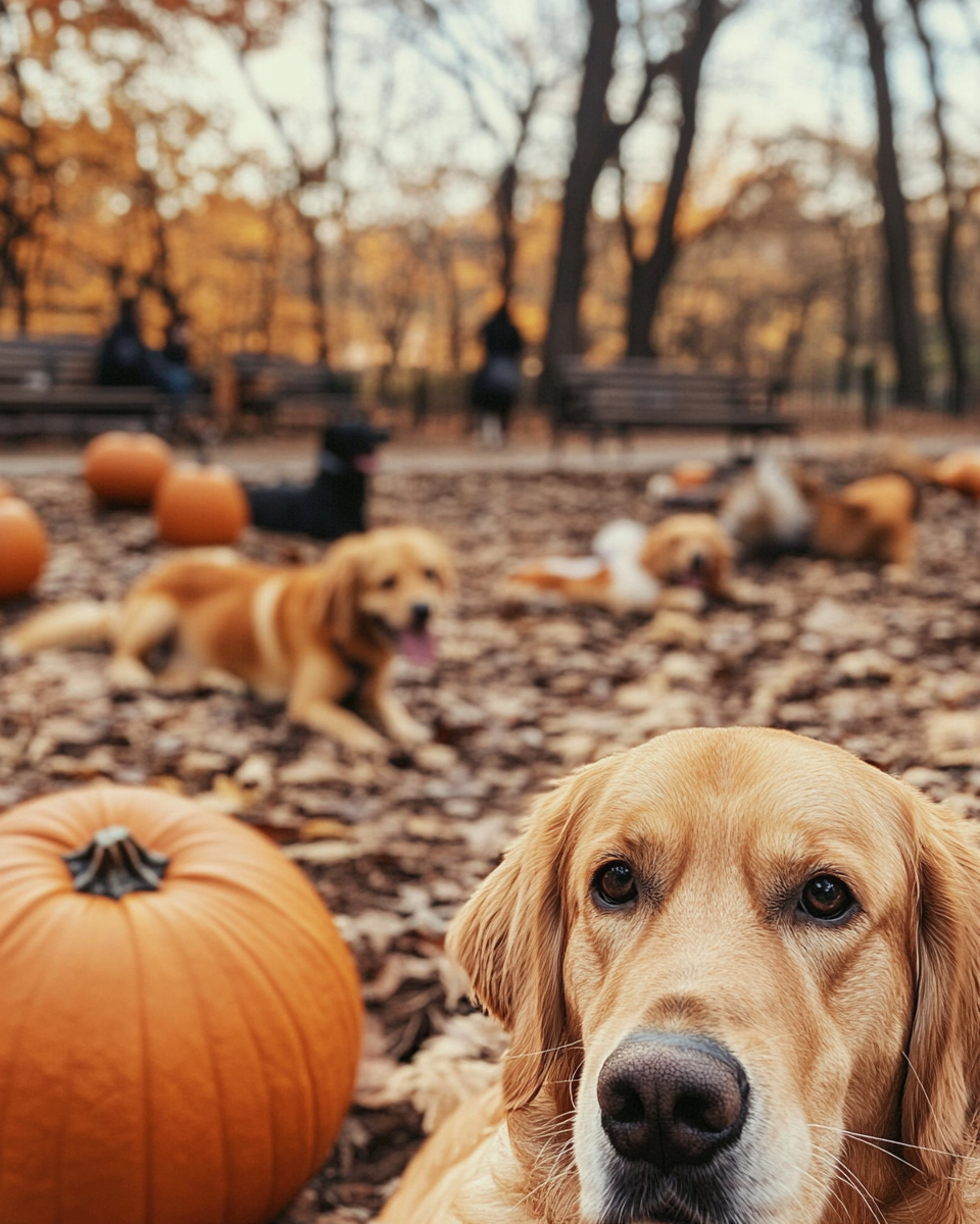 Photo of Pumpkin Lush recipe with dogs and kids.