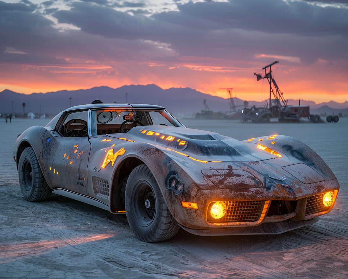 Photo of art car similar to Corvette Grand Sport.