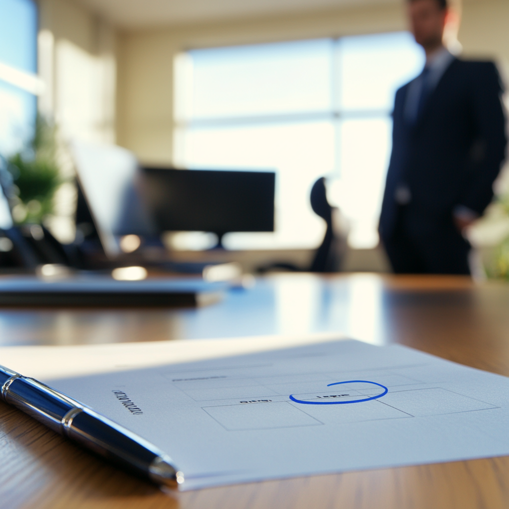 Photo of paper with circled meeting date, appointment card.