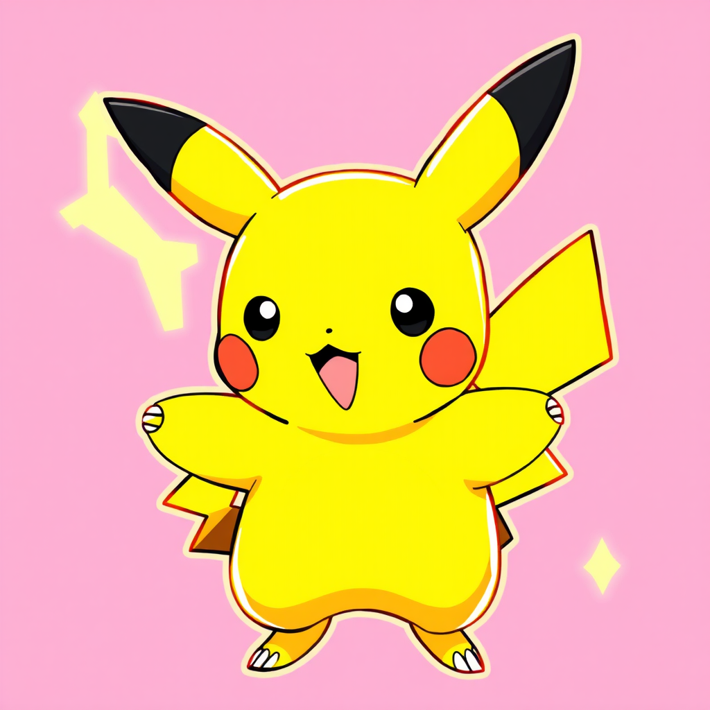 Pikachu in Digimon Style