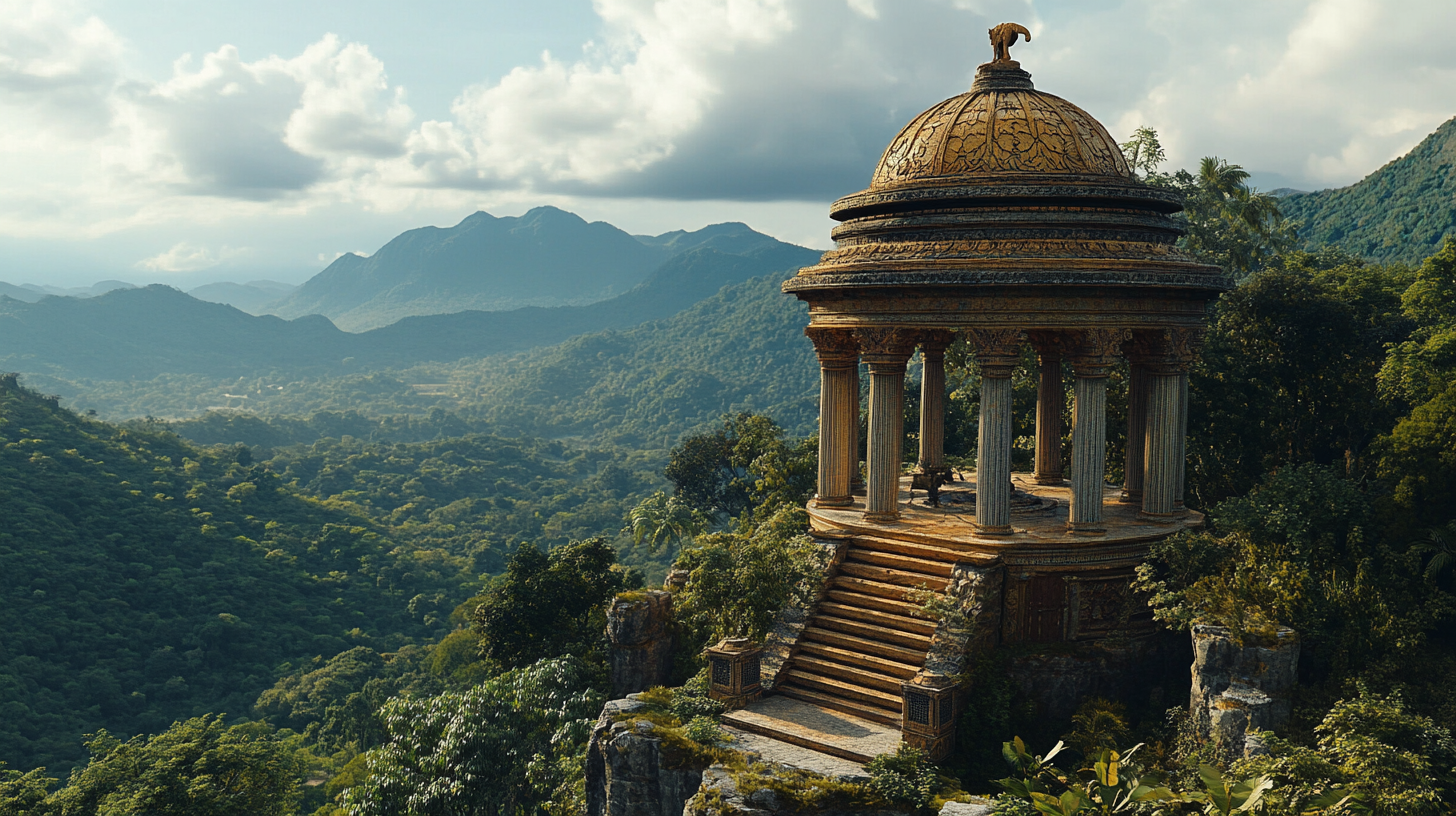 Power Rangers Commander Center reimagined as a Roman temple.