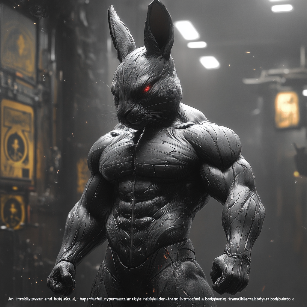 Powerful Rabbit Transformed Into Black Panther 