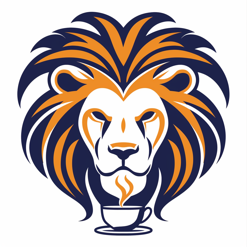 Premier League lion with tea cup-inspired design.