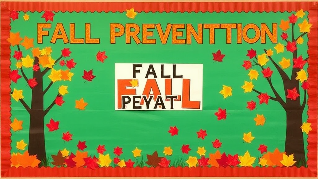 Prevent Falls with Vibrant Autumn Bulletin Board