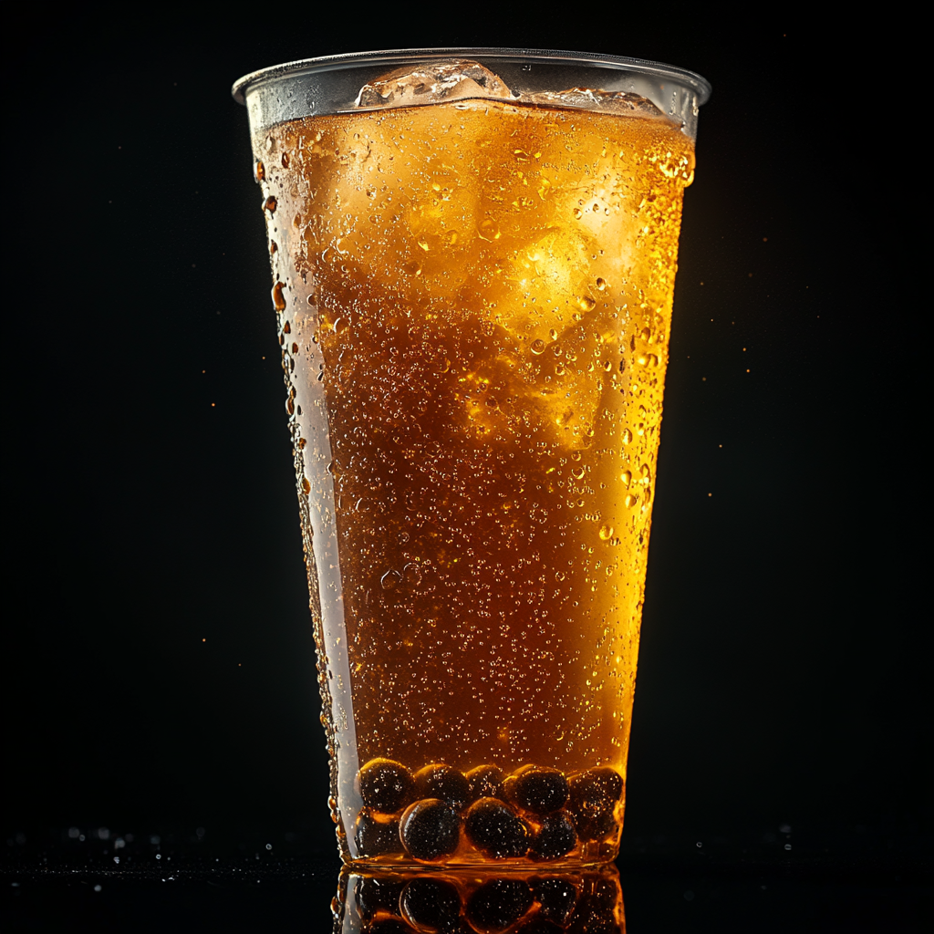 Professional 16K Iced Tea Photography, Stylish Luxury Composition