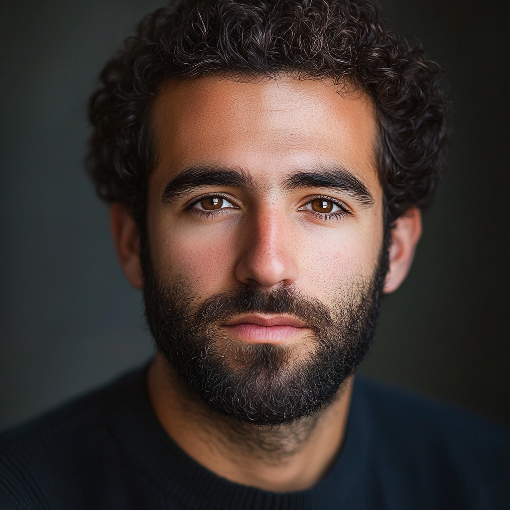 Professional headshot of Eastern Mediterranean man in office setting.