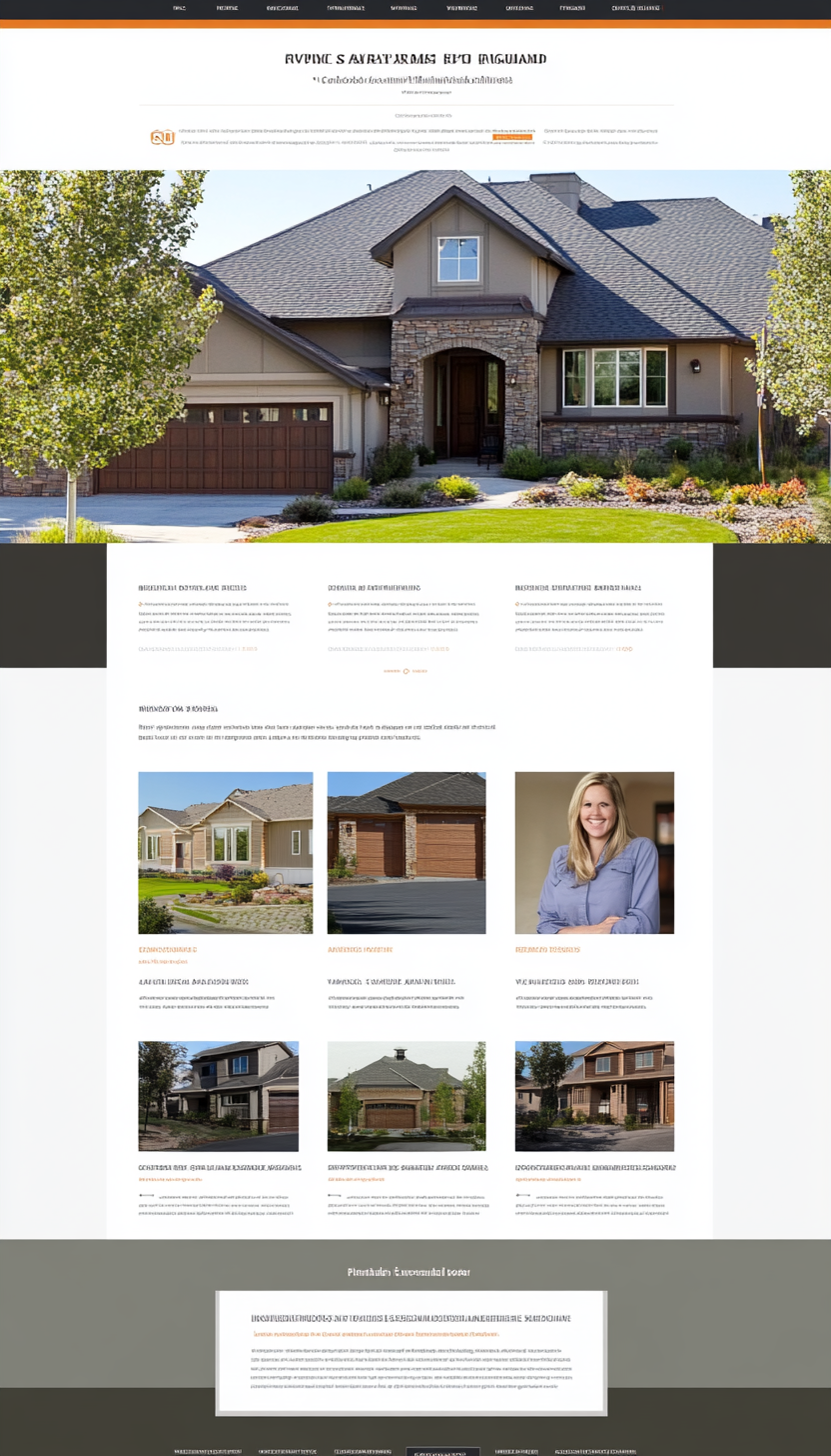 Professional insurance website layout