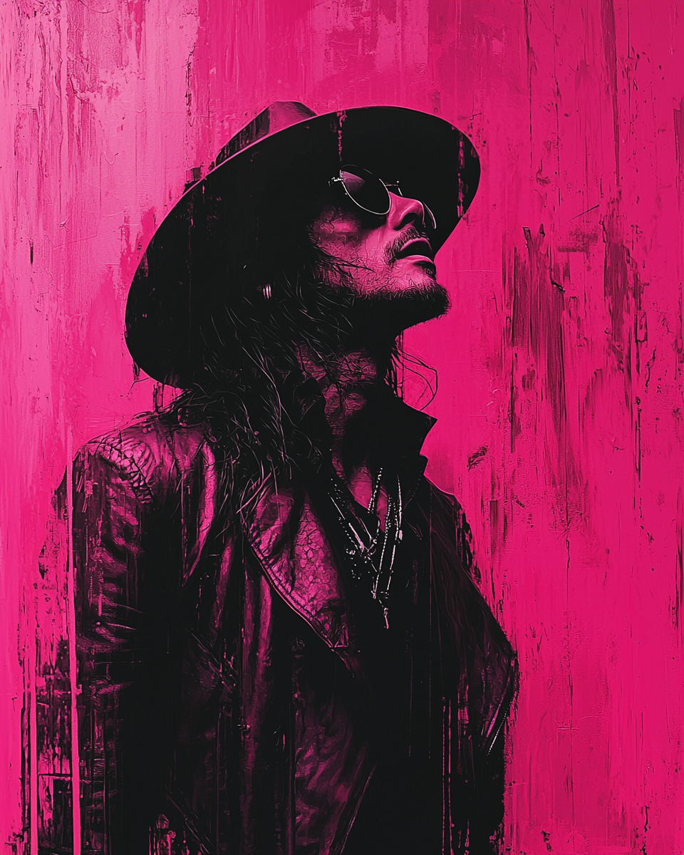 Professional pink image of Slash with vibrant accents