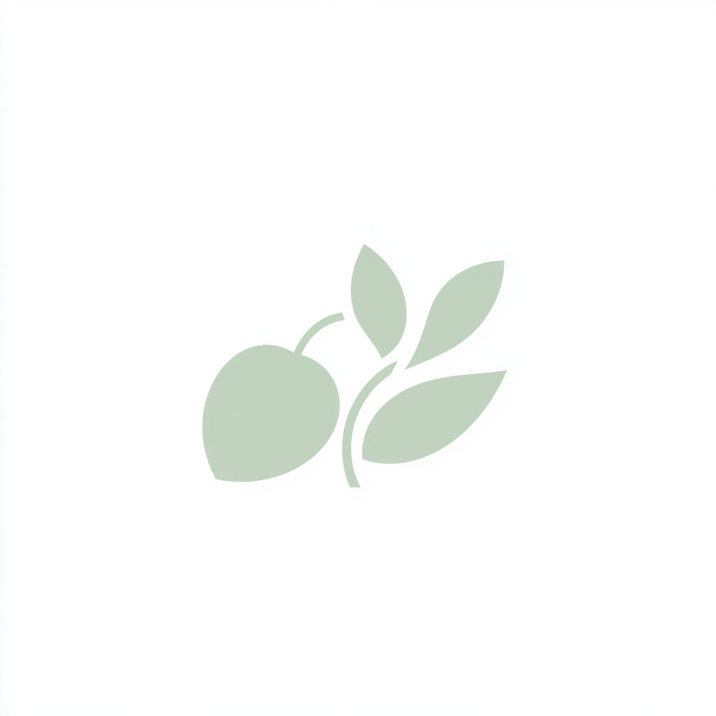 Psychology Practice Logo: Fruit Stone Motif with P.