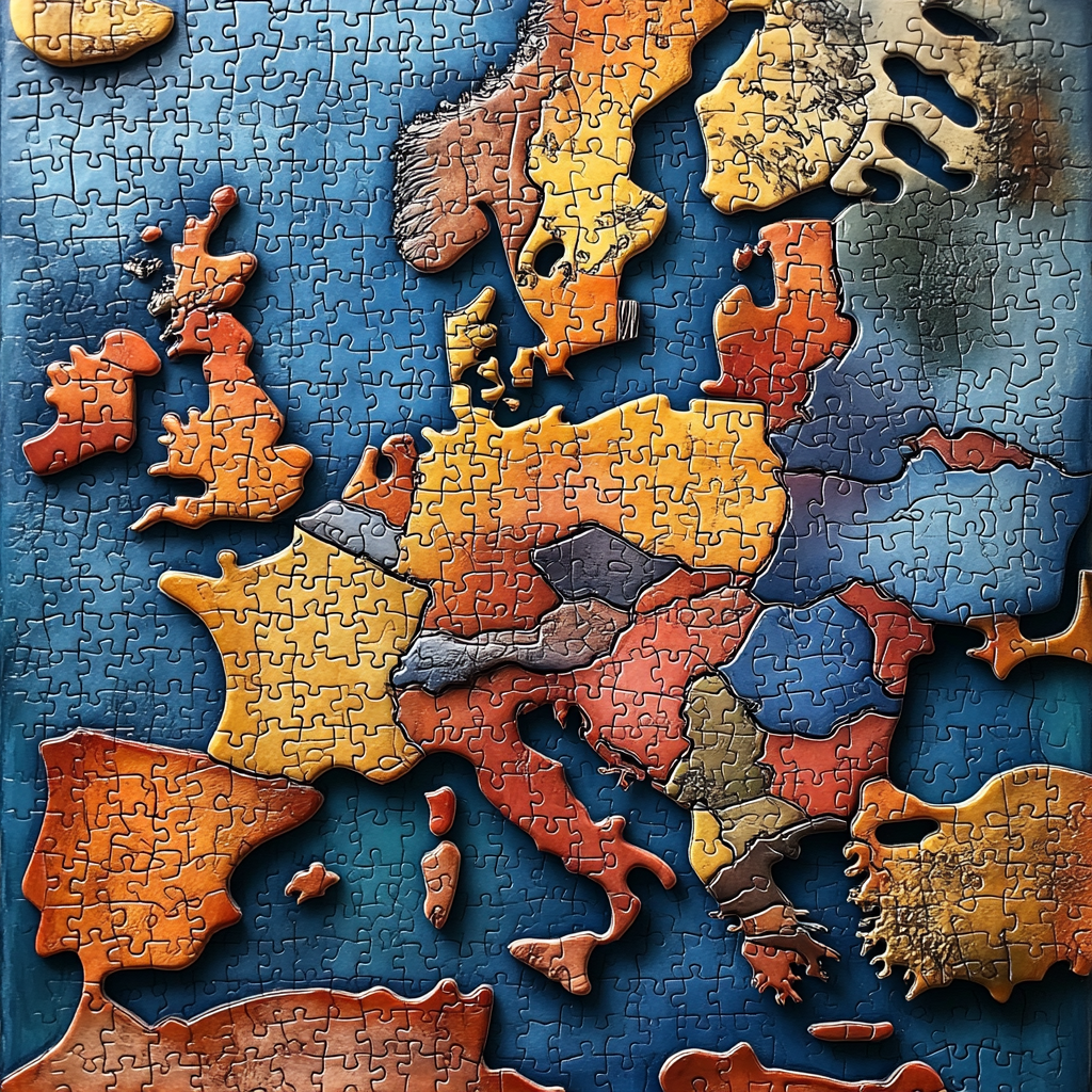 Puzzle Map Europe Concept Stylize 750 Version 6.1