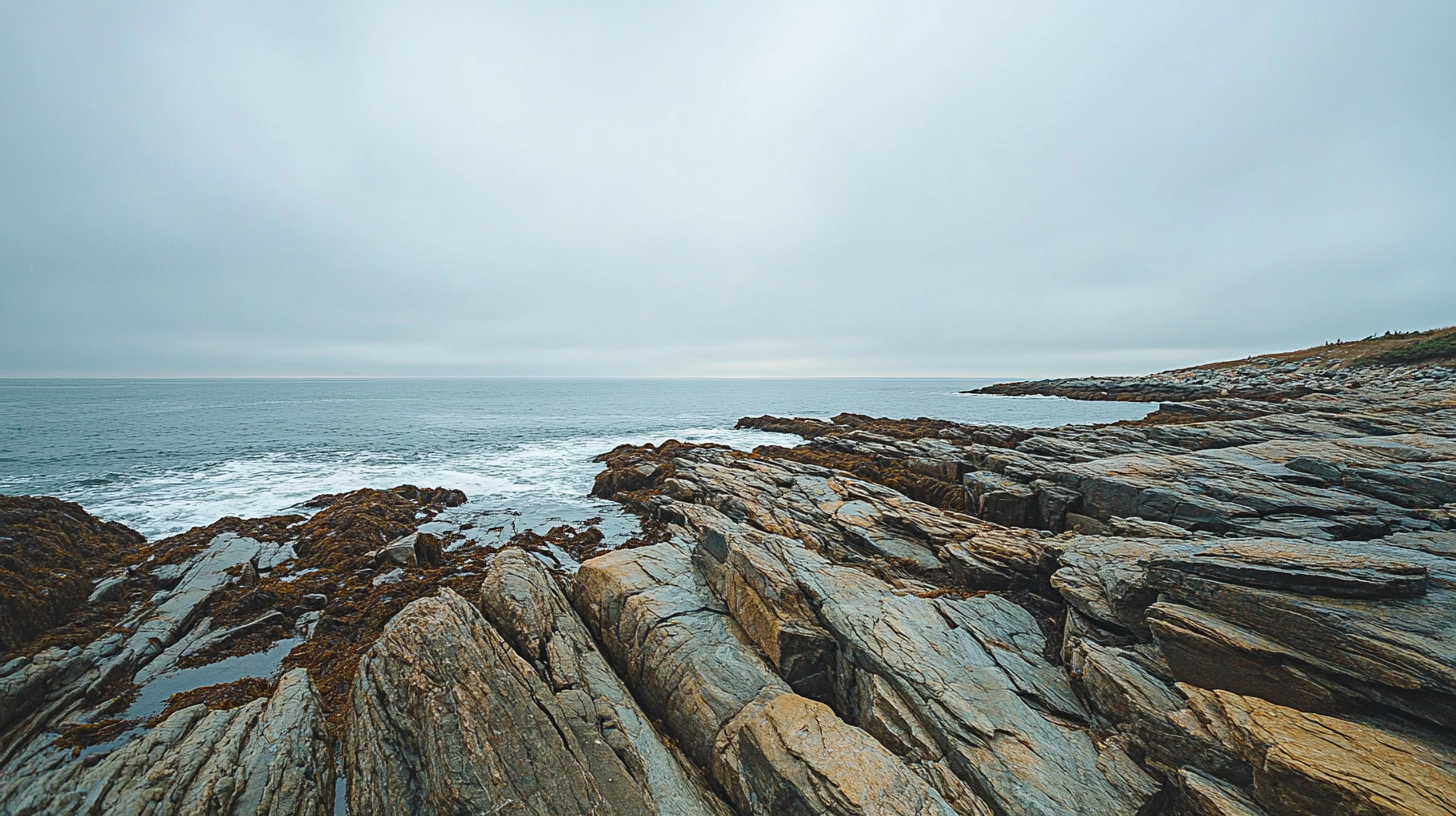 Quiet Morning at Rocky Maine Seaside 