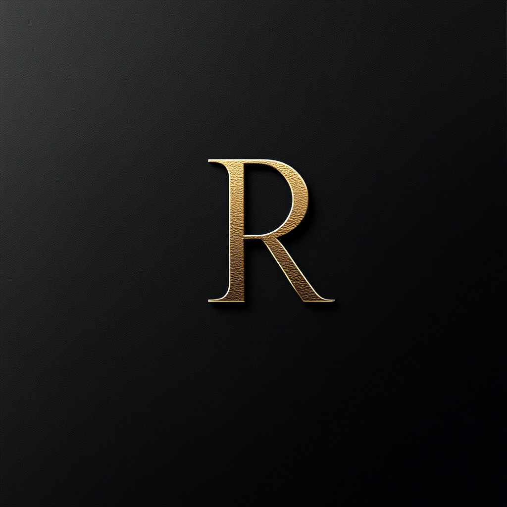 Raatgever logo: Luxurious, elegant, minimalist fashion brand emblem.